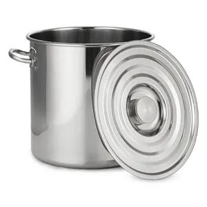 Hoge Body 30 - 98 Liter Commerciële Koken Pot Big Size Soep En Voorraad Casseorle Rvs Pot