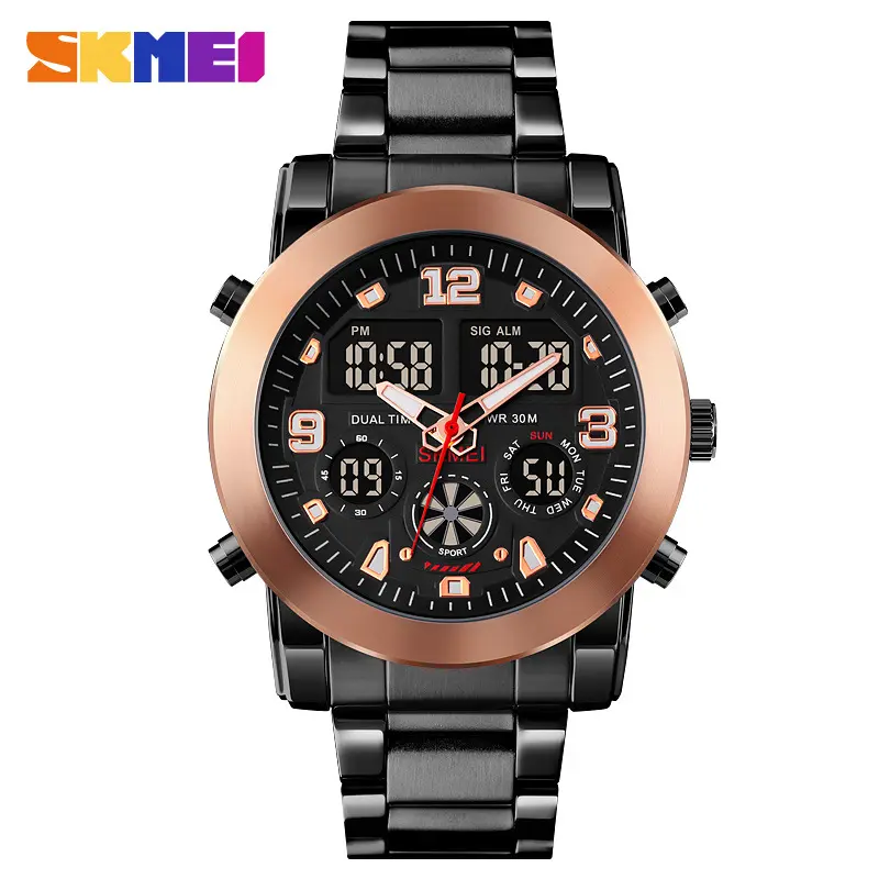 Luxury Brand Skmei 1642 3ATM waterproof stainless steel digital watches for men