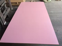 Panneaux de bois flexibles en MDF avec placage HPL ignifuge à âme rose pour meubles de cuisine et de salle de bain, sans formaldéhyde E0