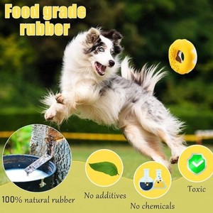 Juguete para Perros en Forma de Donut: Duradero y Resistente a Mordidas, de Caucho Natural para Limpieza Dental, para Corgis, Border Collies y Otras Razas Grandes - Product Image 5