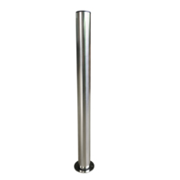 Jambes télescopiques réglables de meubles de nickel de satin en métal de taille de tube rond de 60mm pour le bureau de table