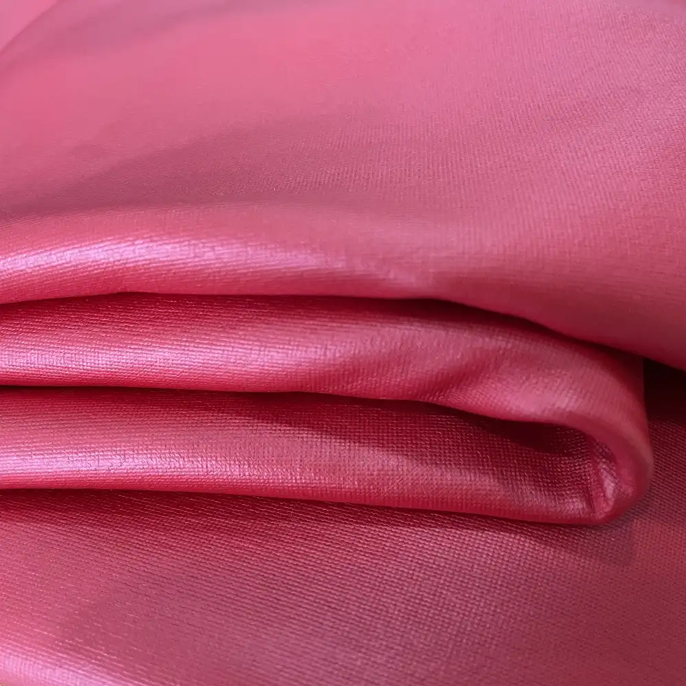 חדש עיצוב מוצק פולי ספנדקס מוברש pu סינטטי עור מצופה בד עבור מכנסיים