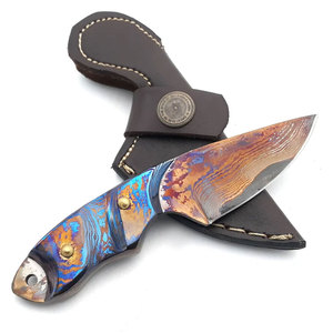 Cuchillo de Caza de Acero de Damasco Hecho a Medida, de la Mejor Calidad Profesional, con Mango de Madera de Alta Calidad, Compatible con OEM, Precio al por Mayor - Product Image 6