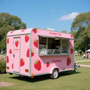 2025 Latest <b>Design</b> Street Selling Coffee Van Catering Cart Burgers Fries Ice Cream Bus <b>Mobile</b> Food Truck - Product Image 6