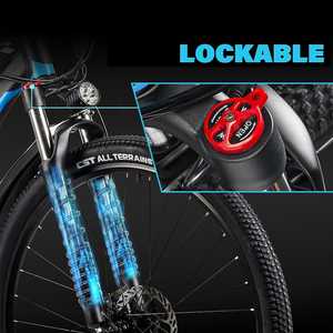 Vélo de montagne électrique 29 pouces à pneus larges pour adultes, 21 vitesses, <span class=keywords><strong>moteur</strong></span> 750W, batterie longue durée 48V 17.5Ah, système de frein à disque mécanique, <span class=keywords><strong>VTT</strong></span> rapide - Product Image 4