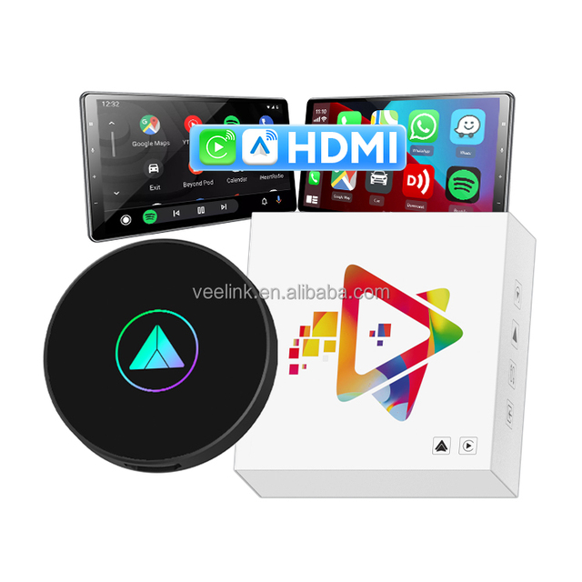 Hd2cp Pro Mirror Face Appearance Car Tv Stick Wireless Android Auto Carplay Adapter HDMI Car Play for apple Car Control Fire Tv