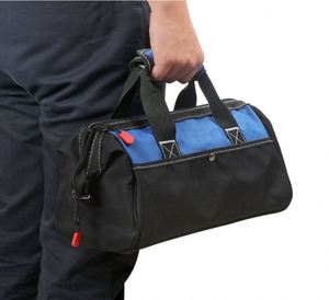Sac à outils gratuit, sac fourre-tout à large ouverture de 13 pouces avec poches intérieures pour le rangement des outils pour peintres, charpentiers, etc. - Product Image 6