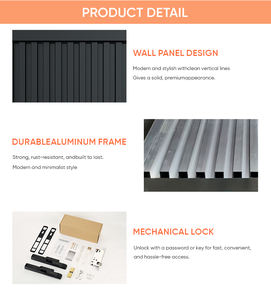 GINARI 2025 Nouveau Portillon Électrique Coulissant de Luxe en Aluminium pour Cour de Villa d'Art - Product Image 4