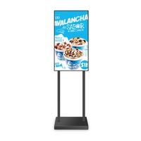 Refee Nouveau Design Kiosque Publicitaire sur Pied Double Système 40 Pouces avec Écran LCD Android 7.1-9.0, Lecteur Publicitaire, Stockage 16 Go, WiFi
