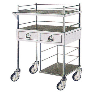 (MS-T280S) Chariot médical en acier inoxydable pour hôpital, soins infirmiers et médicaments - Product Image 1