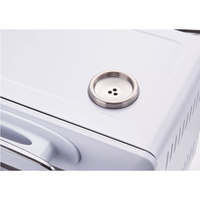 Four électrique de comptoir 5L avec fonction vapeur, fenêtre visible, grille-pain de table, minuterie réglable, bac à miettes
