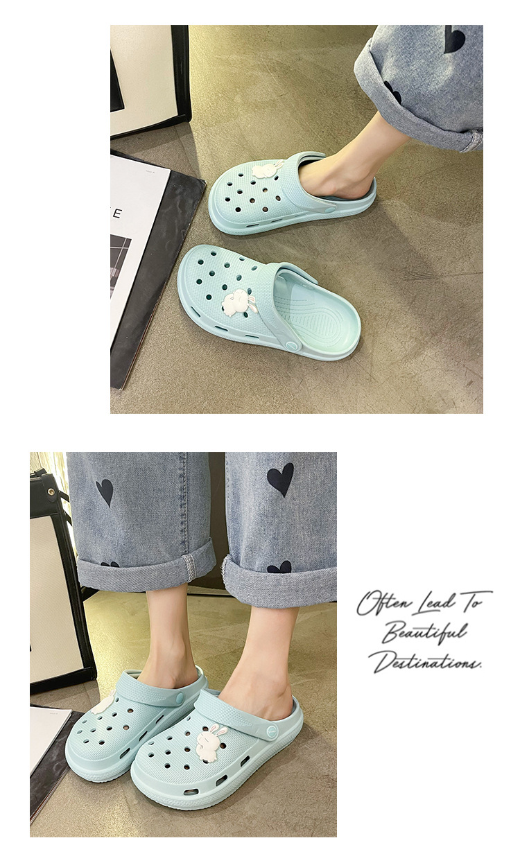 Summer EVA Non-slip Garden Shoes Women Indoor Outdoor Slippers and Sandals