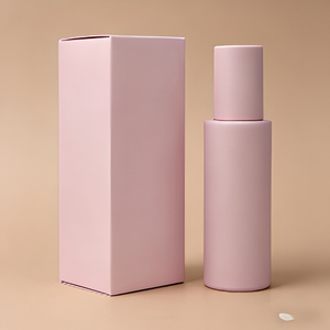 Bottiglia di Profumo G&S, Nuovo Flacone Rettangolare in Vetro <span class=keywords><strong>Rosa</strong></span> Opaco con Tappo Bianco e Nero e Confezione Classica - Product Image 1