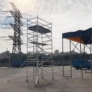 Multi-Purpose <strong>Aluminum</strong> Mobile Scaffold Tower Large <strong>Work</strong> <strong>Platform</strong> 1350mm, Industrial Access System for Building Facades - Product Image 5