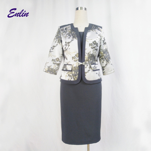 Traje de Vestir Formal para Mujer, Estilo Oficina, Última Moda 2021, con Chaqueta - Product Image 2