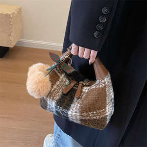 Bolso bandolera de PU en contraste para mujer, moda otoño-invierno, estilo urbano. - Product Image 2