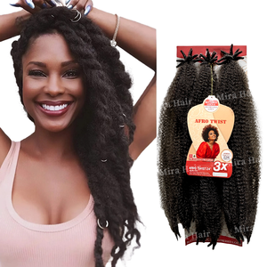 Oferta especial 3 paquetes de 22 "Springy Afro Twist: trenzas de ganchillo Premium para <span class=keywords><strong>Spring</strong></span> Faux Butterfly Locs Distressed Soft Locs Style - Product Image 1