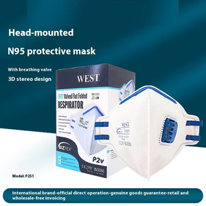 <span class=keywords><strong>Respirator</strong></span> FFP2 sekali pakai, dipasang dan dapat dilipat dengan katup pernapasan masker debu dikemas terpisah - Product Image 3