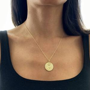 Collier Yin Yang en or massif 14K Collier soleil et lune Bijoux de yoga <span class=keywords><strong>Tai</strong></span> <span class=keywords><strong>Chi</strong></span> Collier de méditation nature pour femmes - Product Image 6