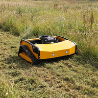 Penjualan Langsung Pabrik Mesin Pemotong Rumput Robot Tanpa Kabel 1100mm Zero Turn dengan Remote Control untuk Reklamasi Lahan