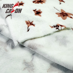 Kingcason Thấp-Trọng Lượng Mô Hình Khác Nhau Thiết Kế Mịn Da Thân Thiện Thoải Mái Jacquard Flannel Lông Cừu Vải Cho Nightshirt - Product Image 4