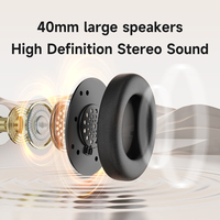 Casque sans fil Zealot B38, double haut-parleur, coussinets confortables, batterie 250 mAh pour l'écoute musicale quotidienne
