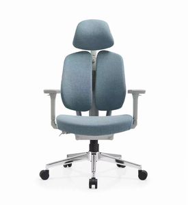 เก้าอี้สำนักงานแบบหมุนได้ พนักพิงสูง ดีไซน์ทันสมัย โครงตาข่าย <span class=keywords><strong>ขา</strong></span>โครเมียม <span class=keywords><strong>ที่</strong></span>วางแขนและพนักพิงศีรษะปรับได้ ฐานพลาสติก - Product Image 3