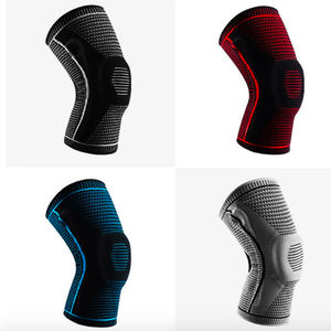 El soporte de rodillera de compresión deportiva de nailon de alta calidad con resorte doble <span class=keywords><strong>y</strong></span> almohadilla de esponja proporciona seguridad de protección en los deportes - Product Image 5