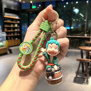 ตัวการ์ตูนญี่ปุ่นหนึ่งชิ้นพวงกุญแจโลฟฟี่ Zoro Sanji nami robin PVC ตัวการ์ตูนจี้พวงกุญแจยางนิ่ม - Product Image 6