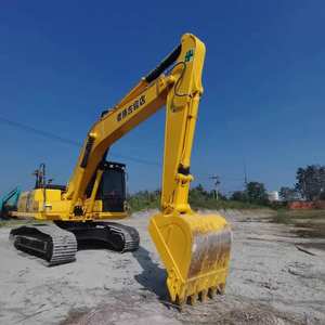 Excavatrice hydraulique sur chenilles Komatsu PC210 d'occasion de 21 tonnes de haute qualité, presque neuve, pour les projets de construction - Product Image 2