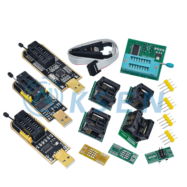AI-KSEN CH341B XTW-3 EZP2023 Pro Programmer USB Motherboard Router LCD Burner