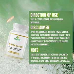 Capsules de drainage hydrique OEM/ODM - Formule avancée pour le soulagement de la rétention d'eau, végétaliennes, étiquette nette, 60/120 capsules, diurétique naturel - Product Image 5