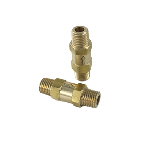 Válvula de Retención Unidireccional de Latón para Aire y Agua, Válvula Anti-Retorno de 1000 PSI, Conexión Macho x Macho - Product Image 3