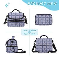 Sac isotherme à double couche personnalisé pour enfants, motif Ulu, style hawaïen, pour pique-nique et boîte à lunch scolaire
