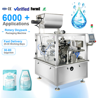 Machine d'emballage rotative entièrement automatique pour liquides, machine de remplissage et d'emballage Doypack pour nettoyant pour vitres