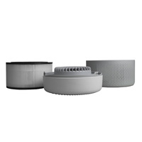JNUO Purificateur d'air portable Mini surveillance de la qualité de l'air Purificateur d'air de bureau Libération du filtre Hepa Mini Purificateur Ioniz de table pour la maison