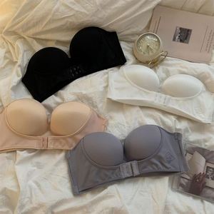 <span class=keywords><strong>Reggiseno</strong></span> Invisibile <span class=keywords><strong>con</strong></span> Spalline Trasparenti e Ferretto, Supporta Mezza Coppa, Lingerie Confortevole - Product Image 5