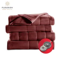 繁栄する無料サンプル中国サプライヤー暖かいUsbキルティングフリース加熱電気毛布毛布冬用