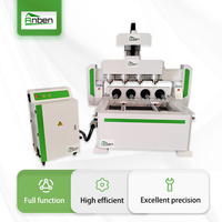 Routeur CNC 4 axes ANBEN 1325 pour bois, commande DSP/Syntec/RichAuto, moteur pas à pas/servo, broche 6.0KW, précision 0.02mm, pour bois et mousse