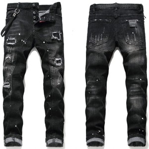 High Quality Men's <strong>Jeans</strong> Fitting Streetwear Wholesale <strong>Soft</strong> Ripped Denim Pants Men <strong>Jeans</strong> - Product Image 1