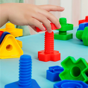 Nuevo diseño Unisex <span class=keywords><strong>tornillo</strong></span> tuerca combinación bloques de construcción clasificación construcción juguetes niños mejorando habilidades motoras finas - Product Image 6