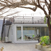 Maisons en conteneur de luxe préfabriquées portables 1 2 3 4 chambres Restaurant en conteneur modulaire-pour appartements et villas