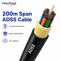 Câble à fibres optiques ADSS 2-24 cœurs monomode G652D autoportant aérien pour les télécommunications des Philippines