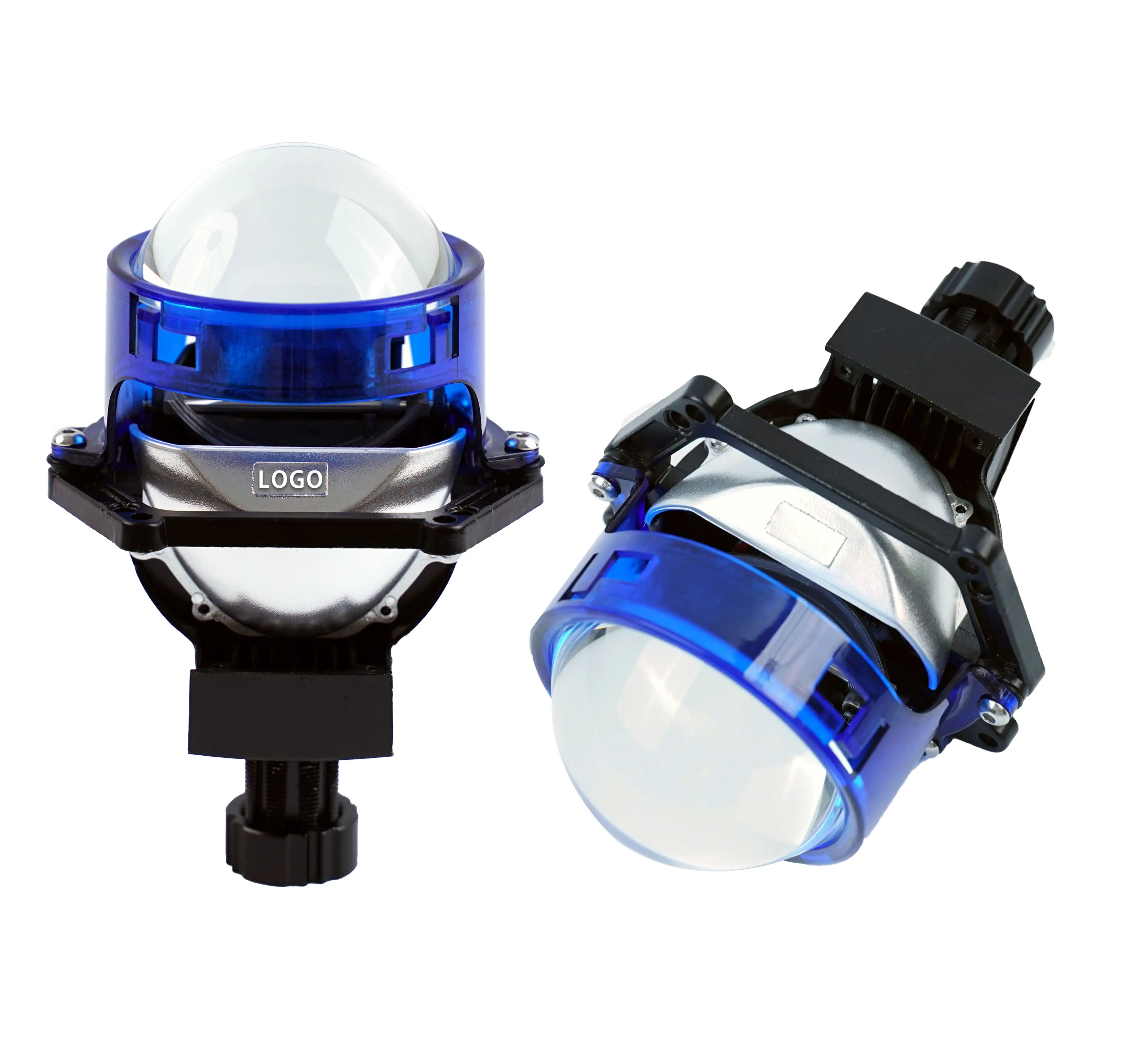 Алюминиевая Светоотражающая чашка 45W/55W высокой четкости автомобильного освещения шар Bi светодиодный проектор объектива 3,0 дюймов