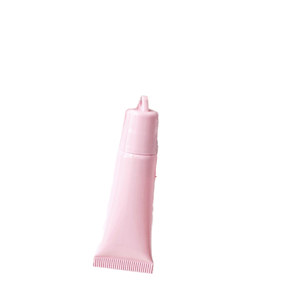 Tubo de Brillo Labial de Plástico Rosa con Tapa Abatible de 15 ml, Envase Cosmético, Botella Exprimible para Viajes - Product Image 1
