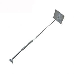 Matériel de ligne aérienne galvanisé à chaud (HDG) : Ensemble de fixation pour poteau de soutien, comprenant plaque de base, œillet, boulon à œillet, tendeur et tige de soutien - Product Image 2