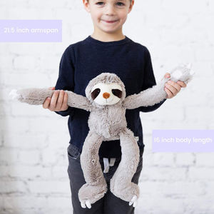 Animal en peluche mignon personnalisé, décoration <span class=keywords><strong>de</strong></span> vacances en famille, cadeau d'anniversaire pour enfants, oreiller en peluche paresseux - Product Image 6