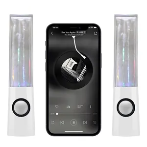 Original Coloré LED Lumière Bec D'eau Danse Bluetooth Haut-Parleur Pour Ordinateur