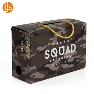 De lujo de reciclado de caja plegable de embalaje logotipo personalizado corrugado caja de zapatos con asa de cuerda - Product Image 4