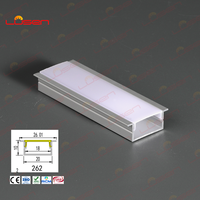 LS-262 Custom Extrusion Gebogene Biegung LED-Streifen Aluminium profil 20x10mm Konkurrenz fähiger Preis Schneiden Direkt OEM Herstellung